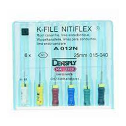 thumbnail image 2 of Dentsply K-File Nitiflex 008 – NiTi Flexible Endo Root Canal Hand Files (Pack Of 10) 2 of 5