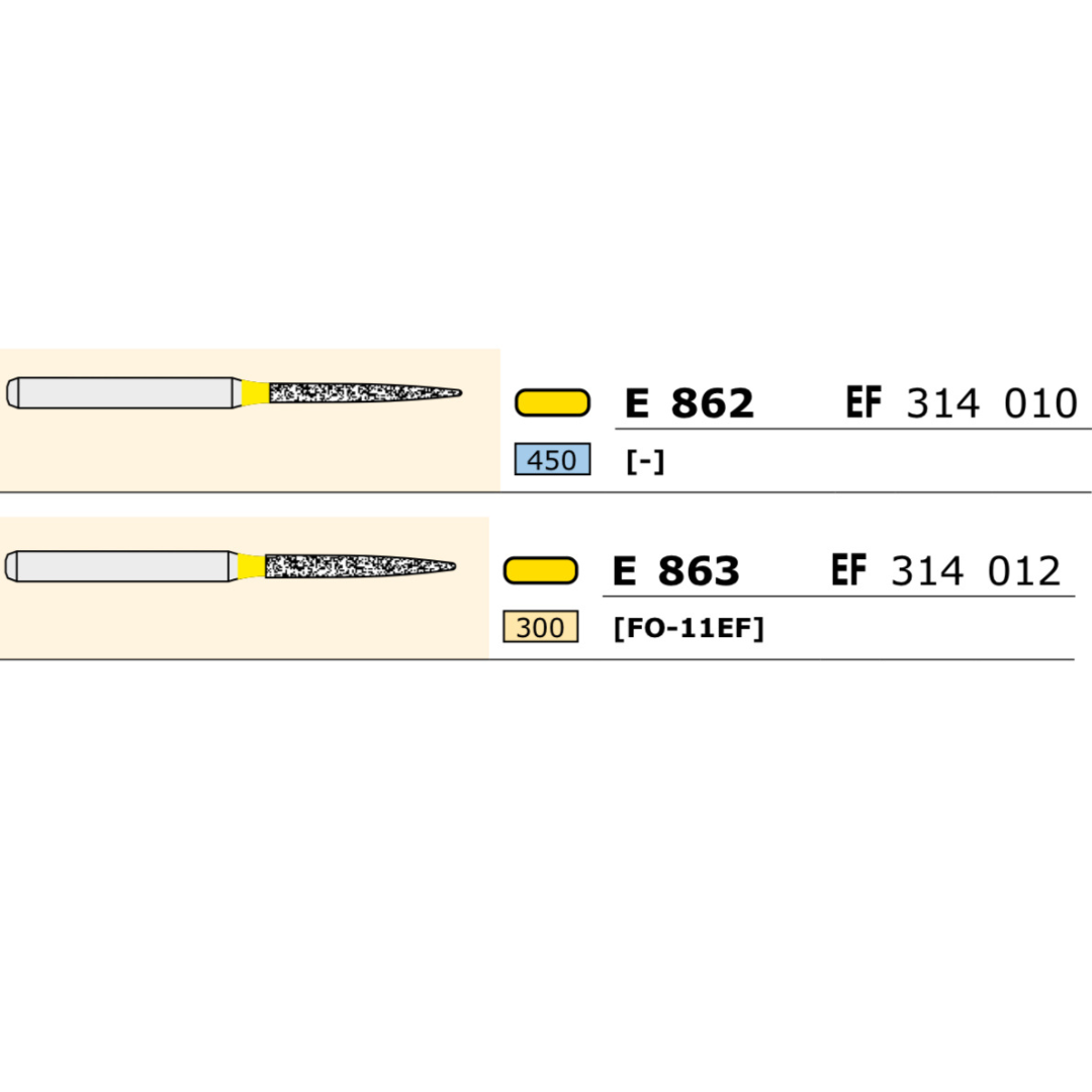 Untitled design 14 Diamond Extra Fine Flame Burs - Image 1