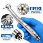 TOSI TX-164WB 5-LED High-Speed Dental Handpiece | 4 Hole - Image 3